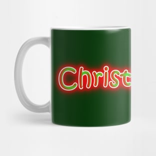 Christmastime Neon Retro Mug